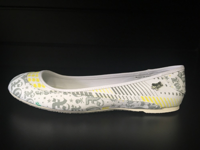 Girls Body Rock Shoe White/Grey 9