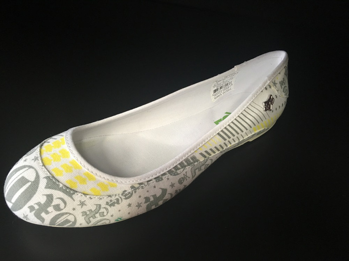 Girls Body Rock Shoe White/Grey 9 - second image