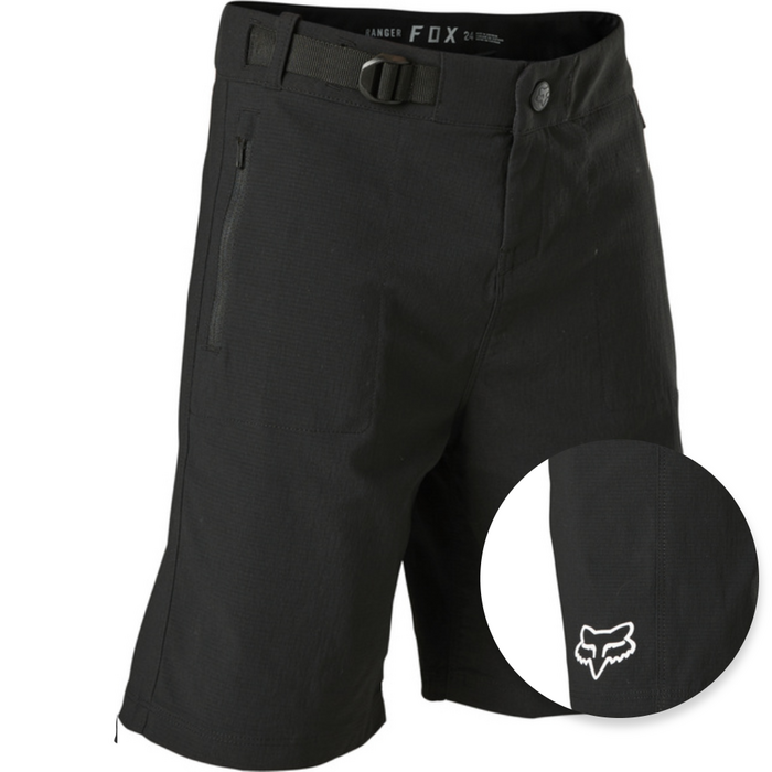 YTH RANGER SHORT W/LINER [BLK] 22 