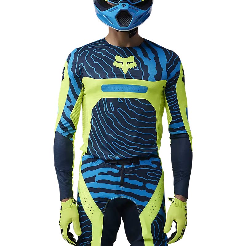 FLEXAIR IMPRESSION MOTOKROS HLAČE/MOTOKROS MAJICA FOX [FLO YLW]