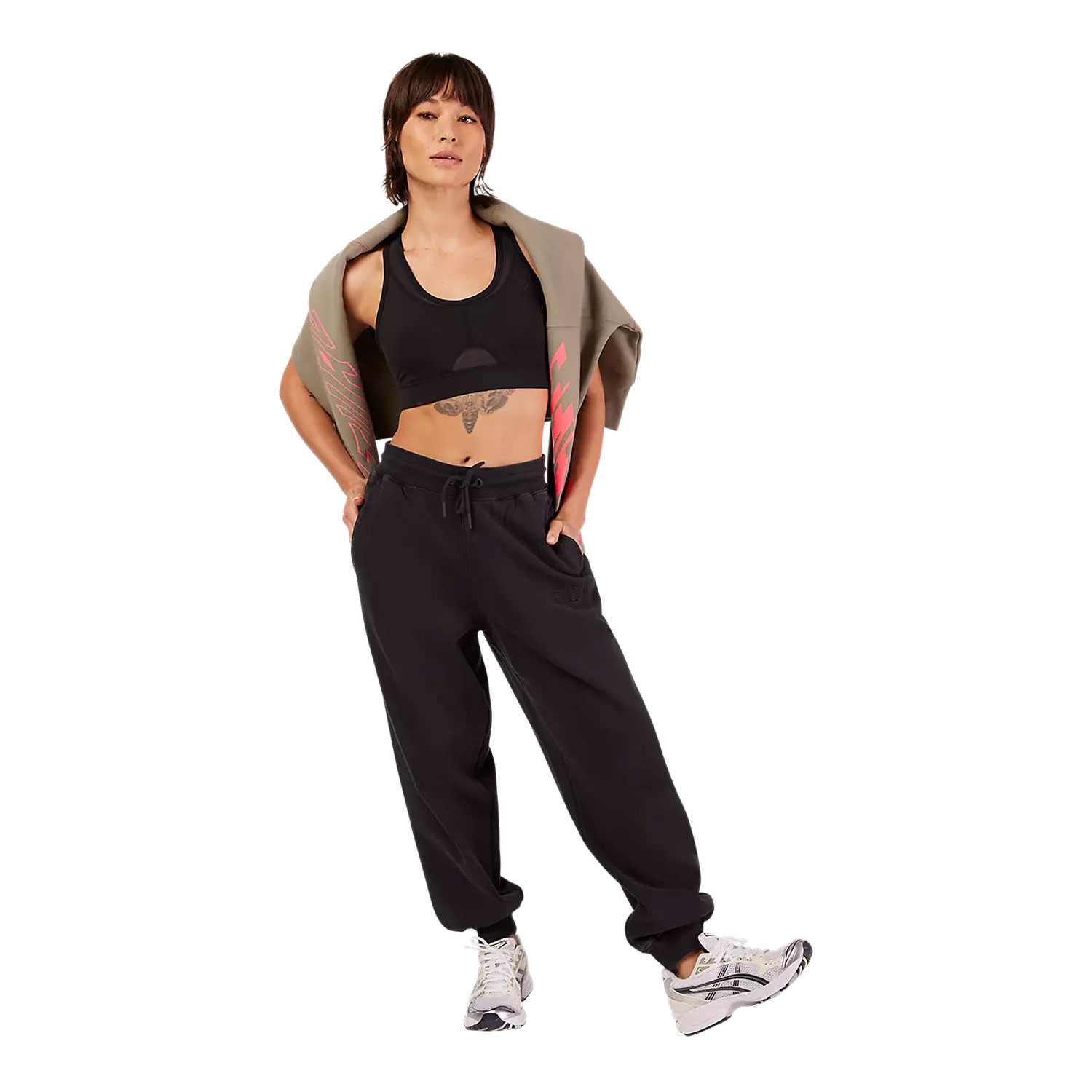 W WORDMARK FLEECE JOGGER [BLK]-Black-XS - second image