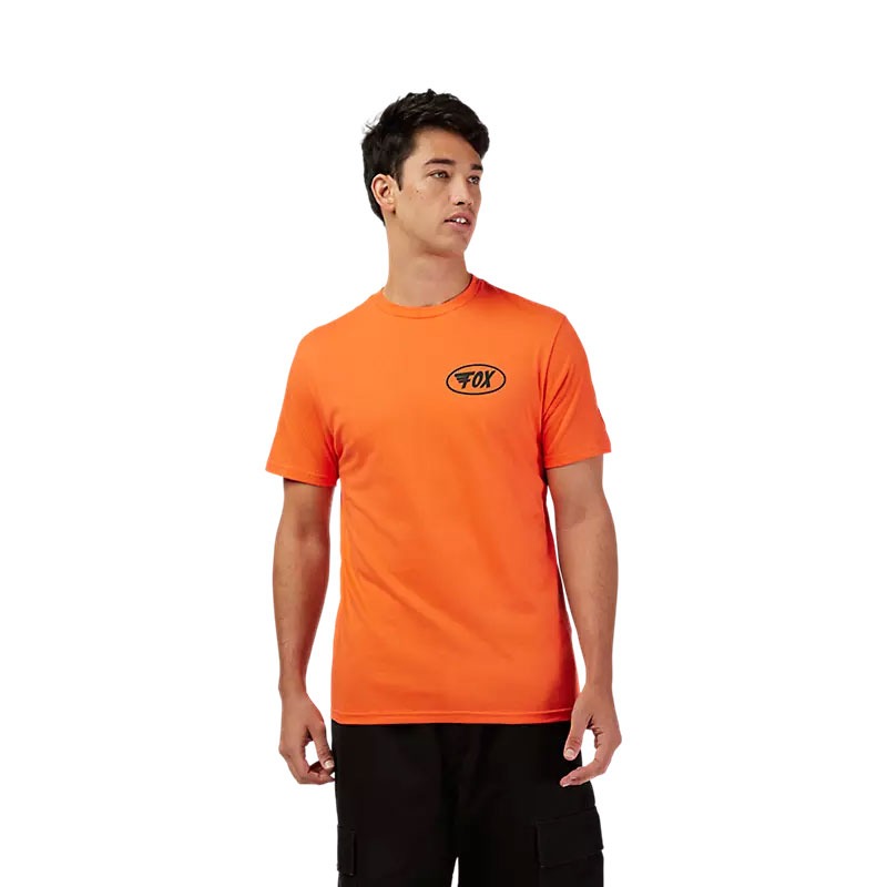 FOX WING SS PREM TEE [BLD ORG] S