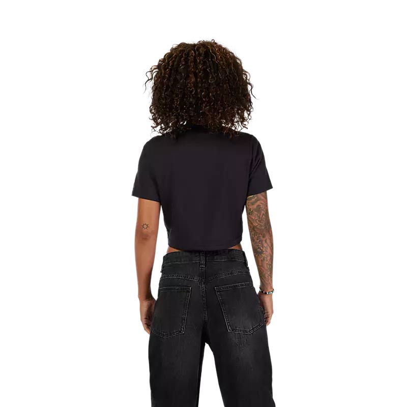 W HELLO FOX SS BABY TEE [BLK] S - second image