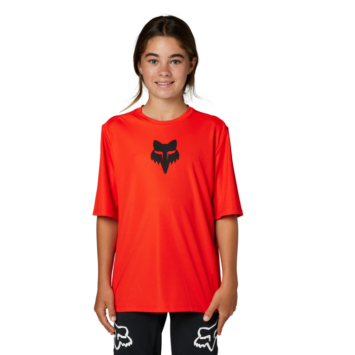 YTH RANGER SS JERSEY [FLO RED] YL