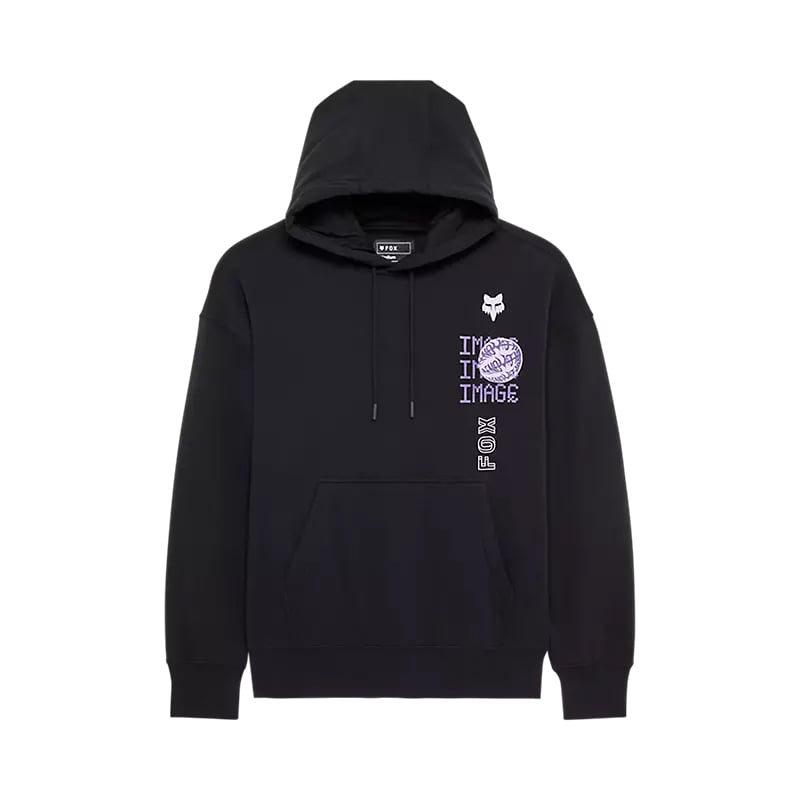 IMAGE PHANTOM OVERSIZED MOŠKI PULOVER S KAPUCO FOX-Black-M