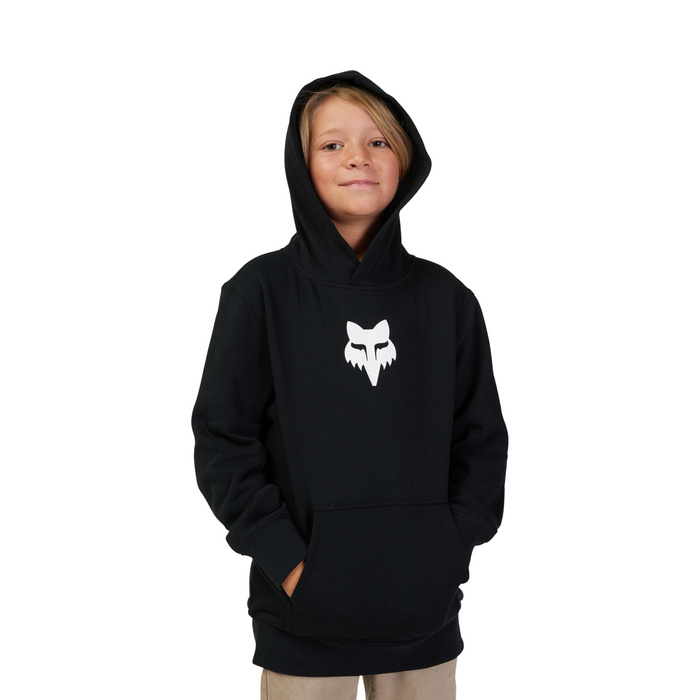 YTH LEGACY FLEECE PO [BLK] YXS