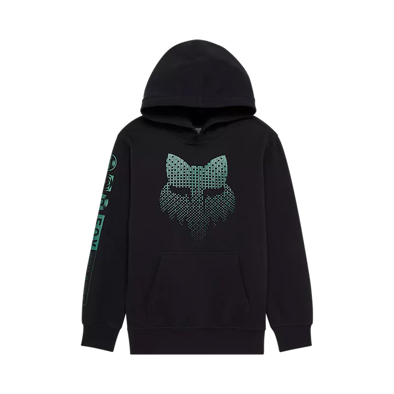 BLUR OTROŠKI PULOVER S KAPUCO FOX-Black-S