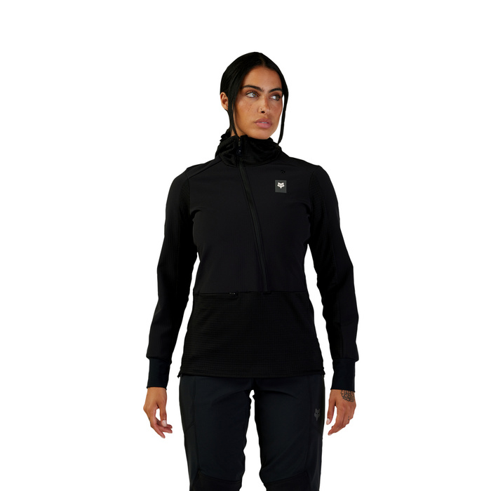 W DEFEND THERMAL HOODIE [BLK] XS