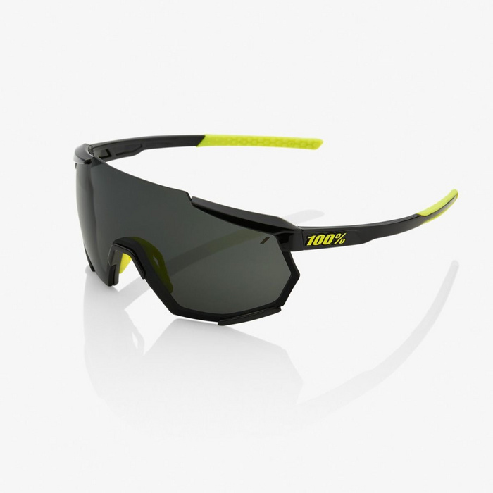 100% RACETRAP MTB SONČNA OČALA GLOSS BLACK S SMOKE LEČO
