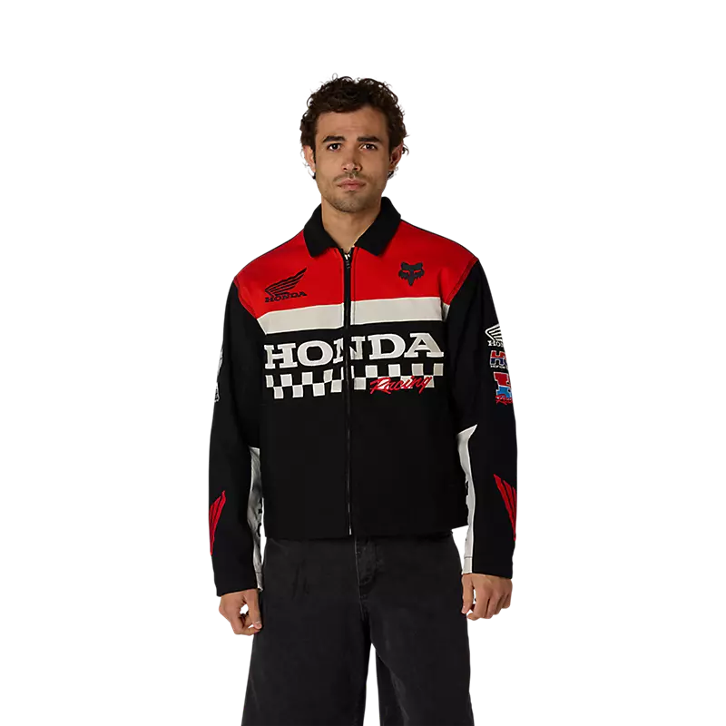 JAKNA FOX X HONDA-Black-M