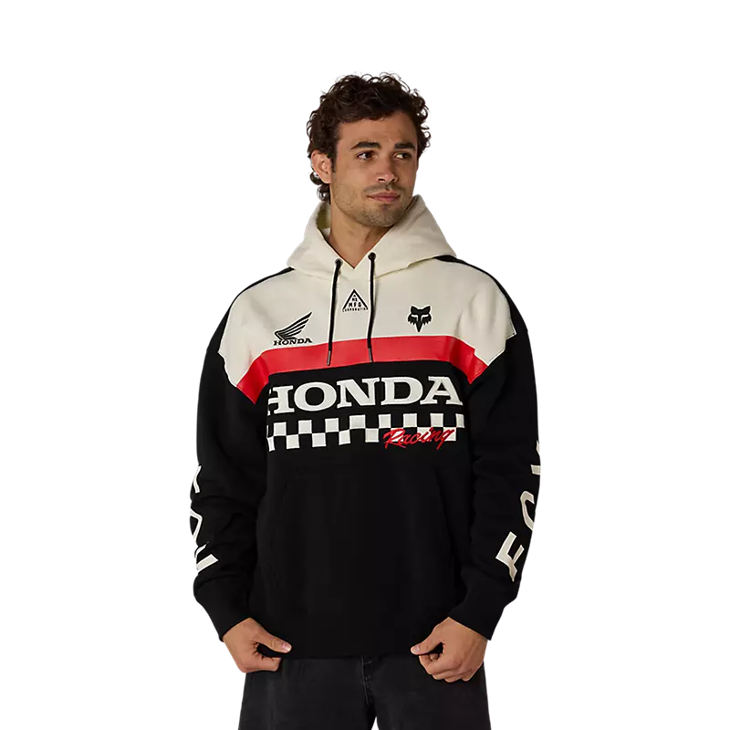 "OVERSIZED" MOŠKI PULOVER FOX X HONDA-Black-M