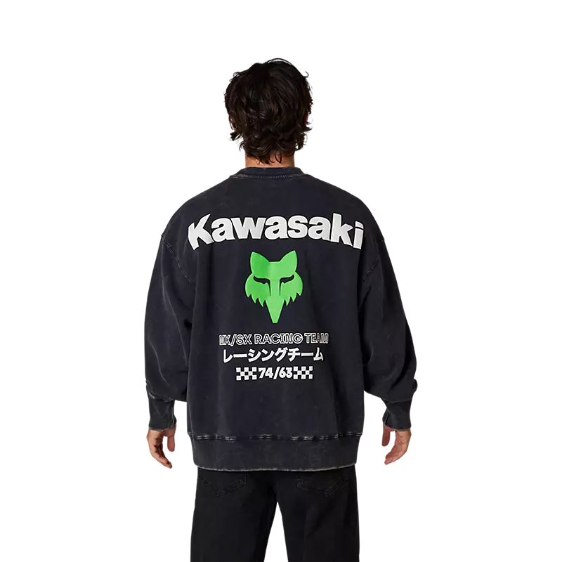 MOŠKI PULOVER FOX "OVERSIZED" X KAWI -Black-M - second image
