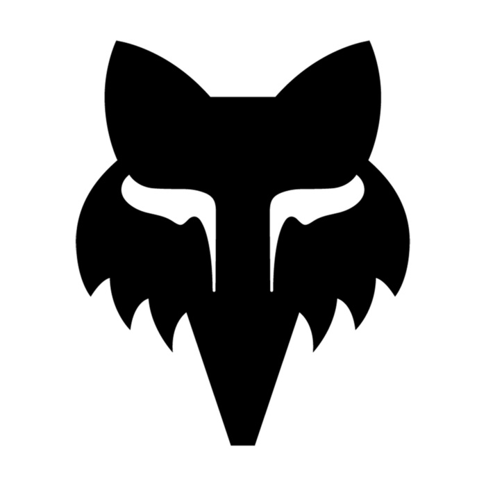 FOX HEAD 2.5" - DIE CUT VINYL NALEPKA [BLK 6.3CM]