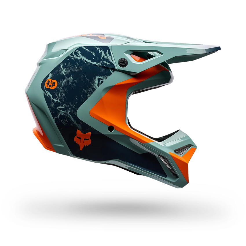 MOTOKROS ČELADA FOX V1 IMAGE PRINT-Blue-M-V1
