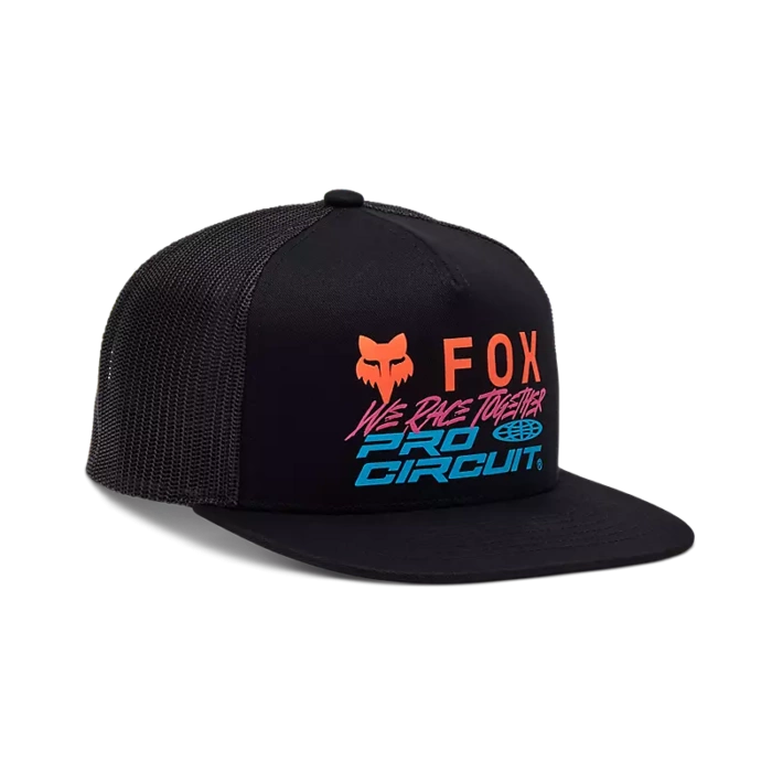 FOX X PRO KAPA Z RAVNIM ŠILTOM IN MREŽICO FOX [BLK]