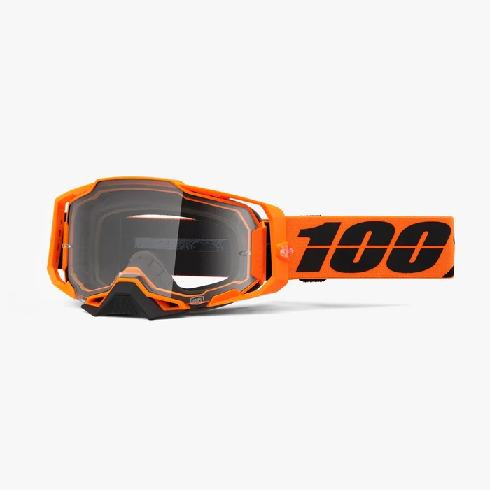 100% ARMEGA MOTO/MTB GOGGLI (ORNG/CLR LNS) - second image