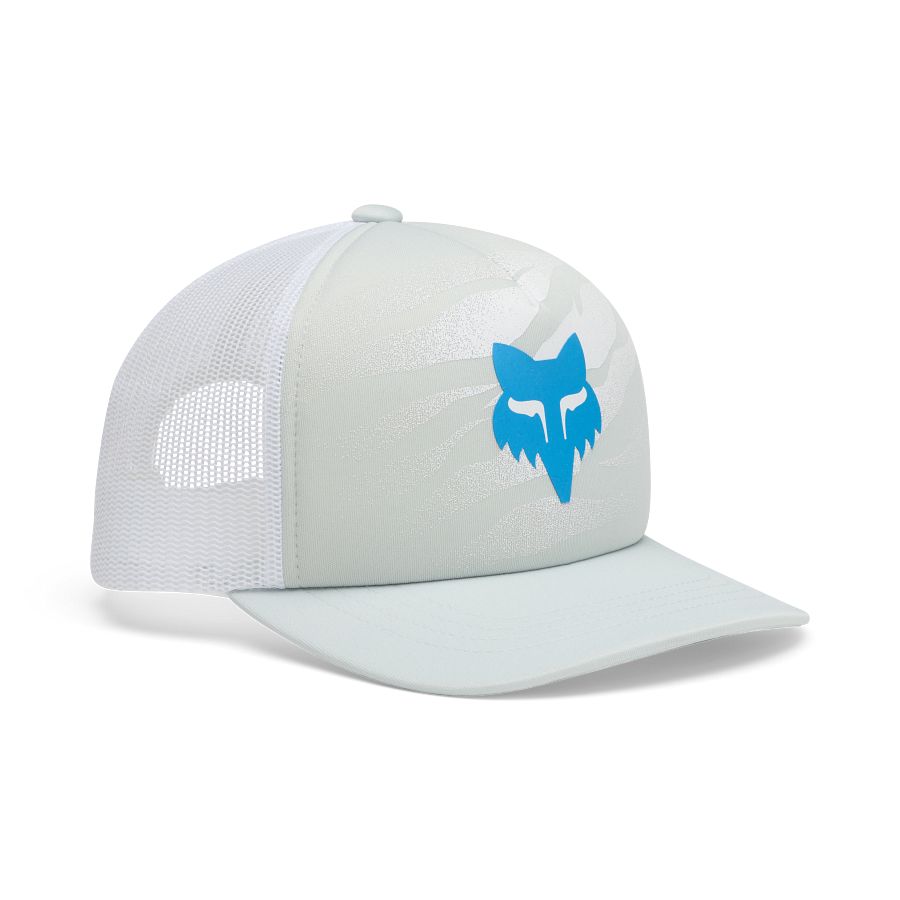 OTROŠKA TRUCKER KAPA S ŠILTOM IN MREŽICO FOX ROOTED-White-Nastavljiva Velikost