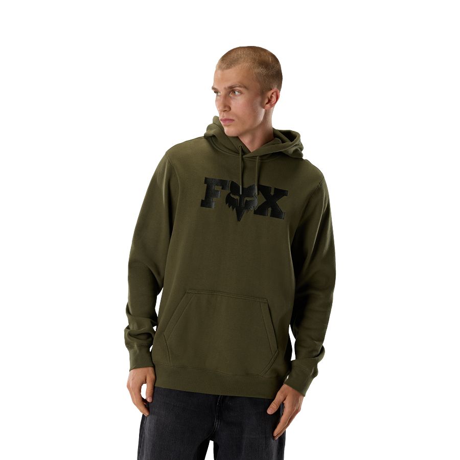MOŠKI PULOVER S KAPUCO FOX F HEAD X-Green-S