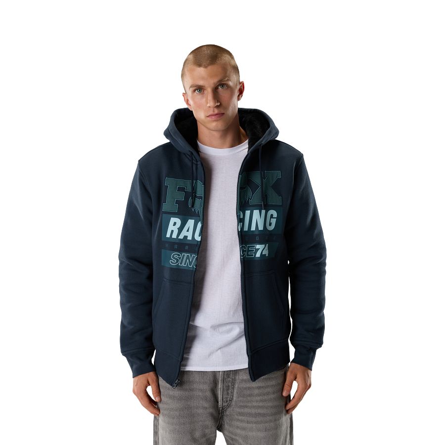 MOŠKI TOPEL ZIP PULOVER FOX SASQUATCH SINCE 74-Dark blue-S