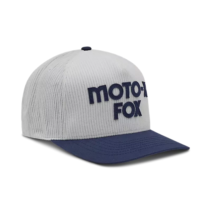 MOTO-X ŽAMETNA KAPA S ŠILTOM FOX [WHT]