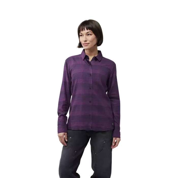 W SURVIVALIST STRETCH FLANNEL [DRK PUR]