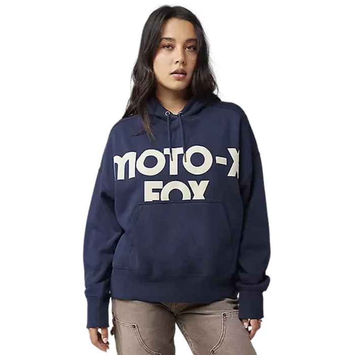 W RACE GRAPHIC OV FLEECE PO 2 [MDNT] S