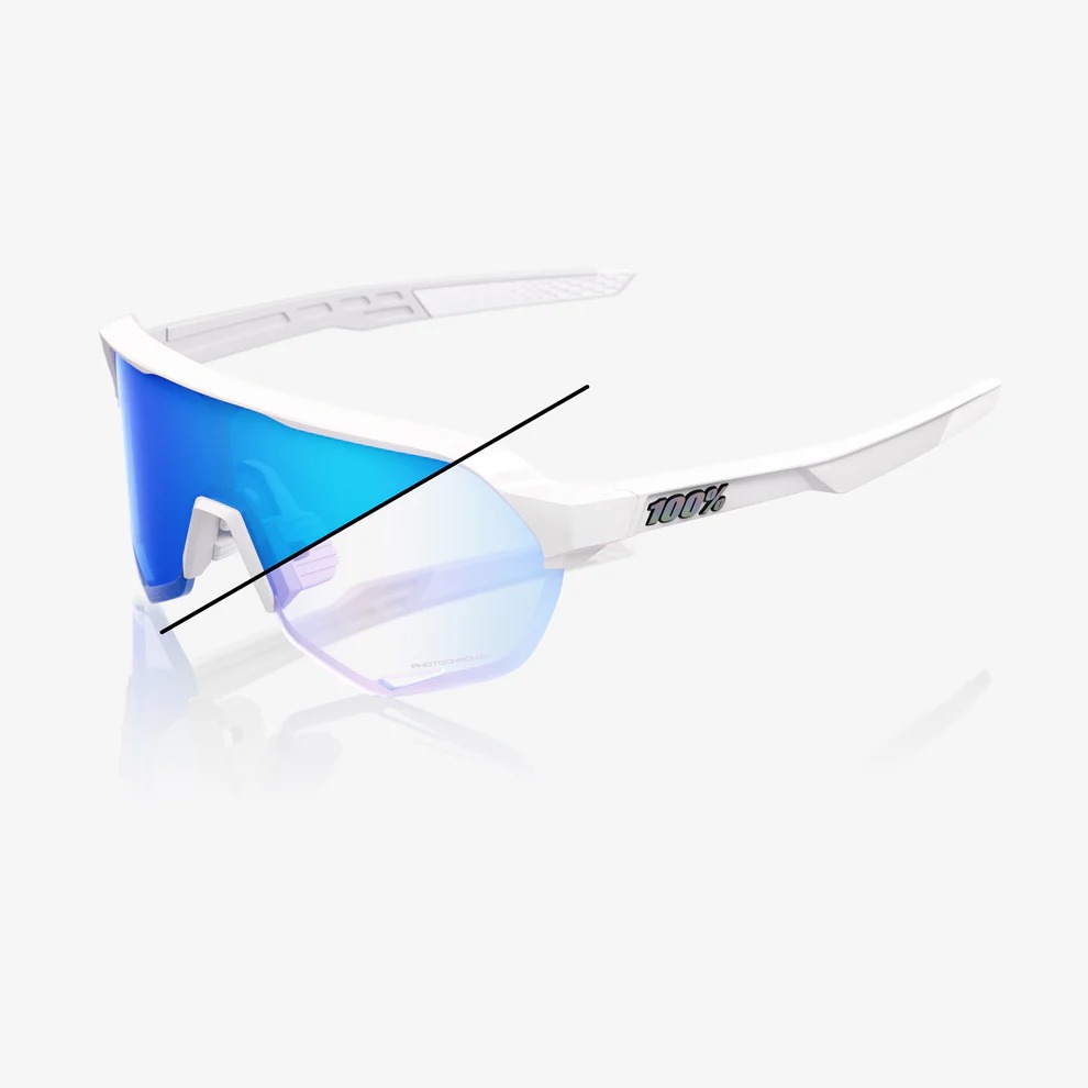 100% BASTILLE S2 ŠPORTNA FOTOKROMATSKA OČALA  (WHT/BLU MIRR)