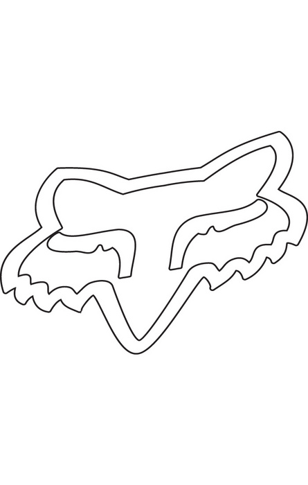 FOX HEAD TDC NALEPKA FOX 4" (10CM) WHT