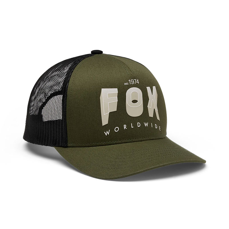 TRUCKER KAPA S ŠILTOM FOX BLOCK-Green-Nastavljiva Velikost