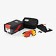 100% RACETRAP MTB SUNGLASSES SOFT TACT BLACK W/ HiPER RED MULTILAYER MIRROR LENS