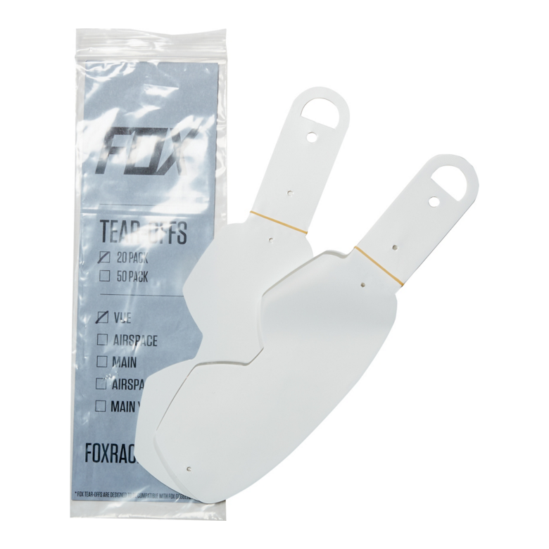 VUE Standard Tear-Offs - 20 Packs [Clear]