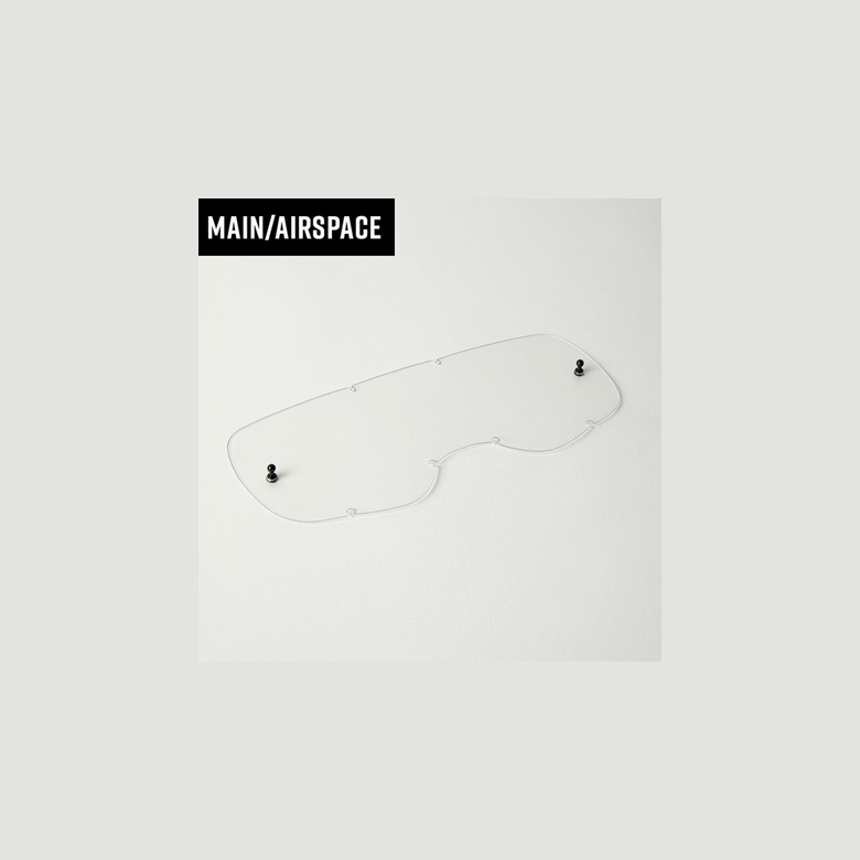 YOUTH-AIRSPACE/MAIN MX21 LEXAN LENS [CLR]