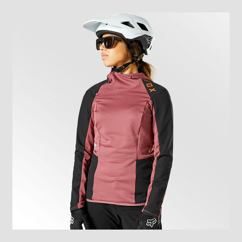 DEFEND THERMAL WOMEN'S CYCLING JERSEY WITH HOOD FOX