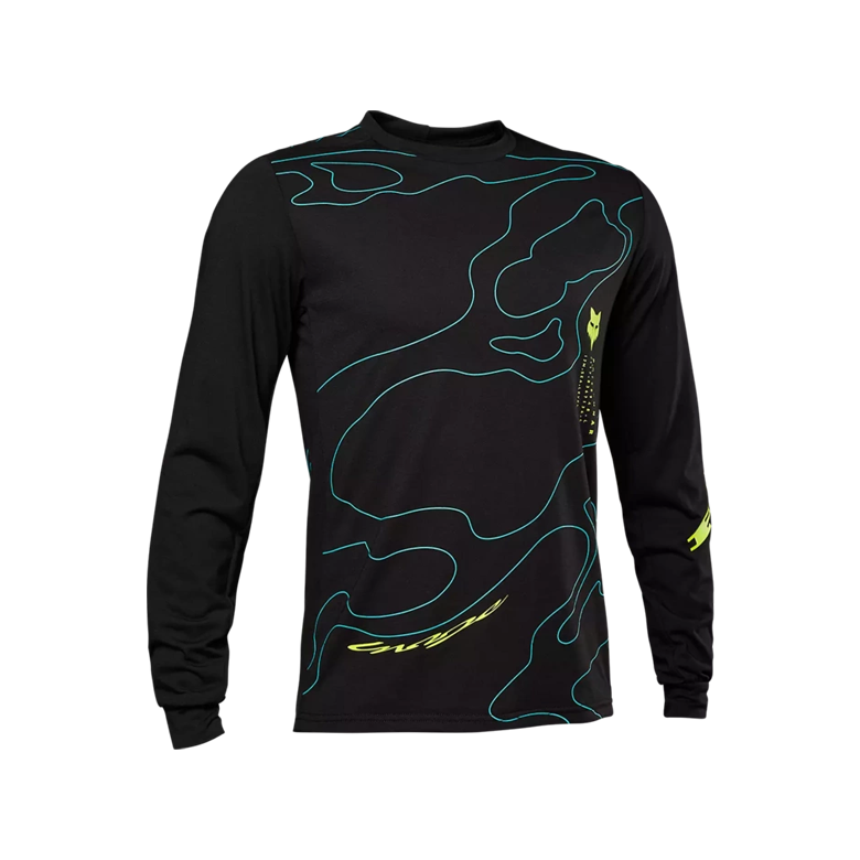 RANGER DR LONG SLEEVE MTB JERSEY FOX - LUNAR