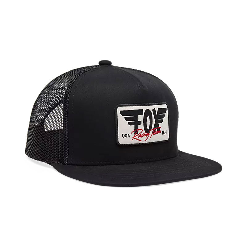 WINGED TRUCKER CAP WITH STRAIGHT BRIM FOX