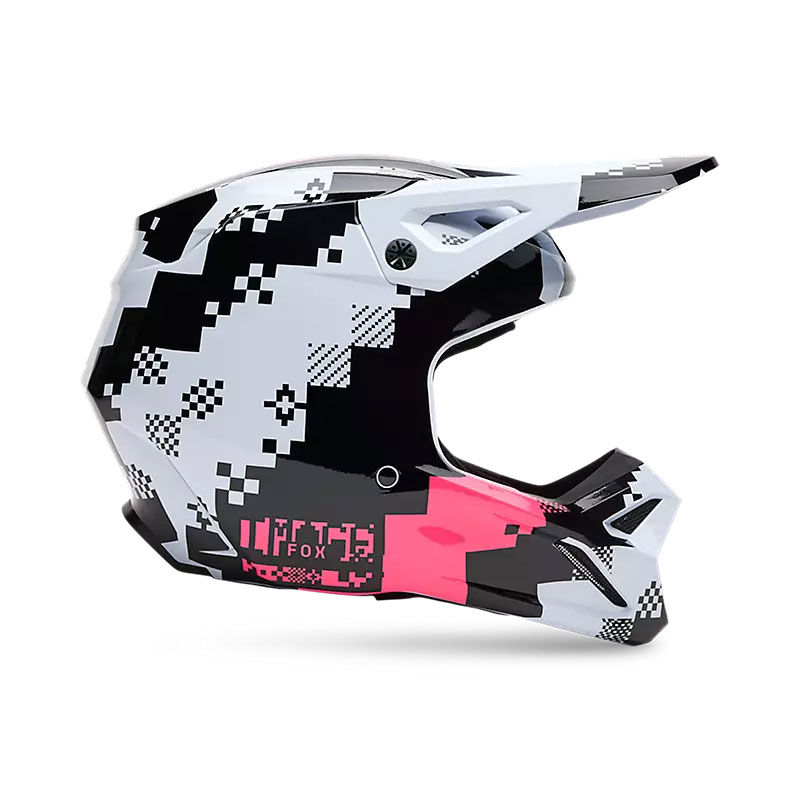 V1 DIGI IMAGE MOTOKROS KACIGA FOX [BLK/PNK]