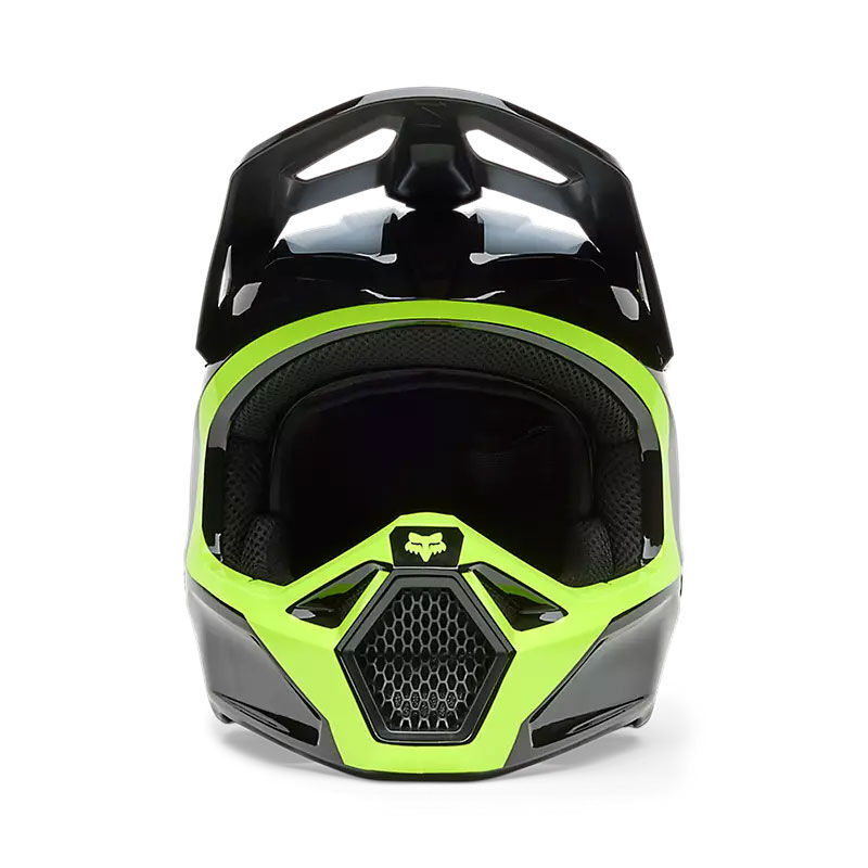 V1 FLOW MOTOKROS ČELADA FOX  [BLK/YLW]