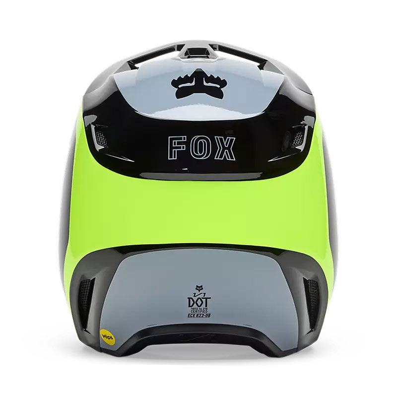 V1 FLOW MOTOKROS ČELADA FOX  [BLK/YLW]