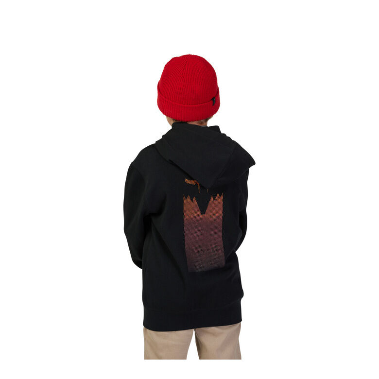 YOUTH FLORA ZIP HOODIE [BLK]