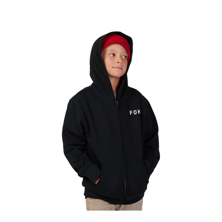 YOUTH FLORA ZIP HOODIE [BLK]