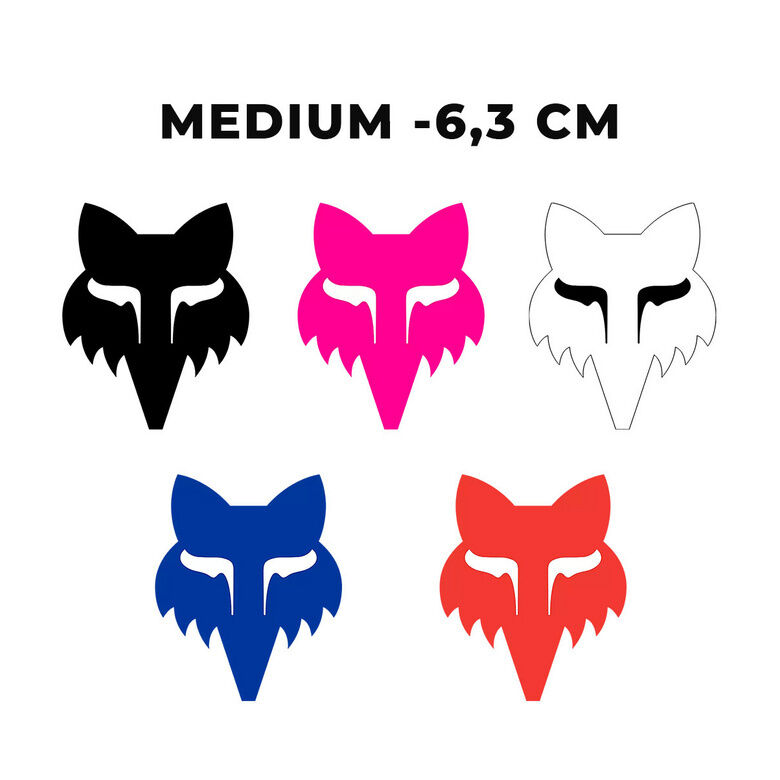 FOX HEAD NALJEPNICA FOX 2,5" (6,3 CM)