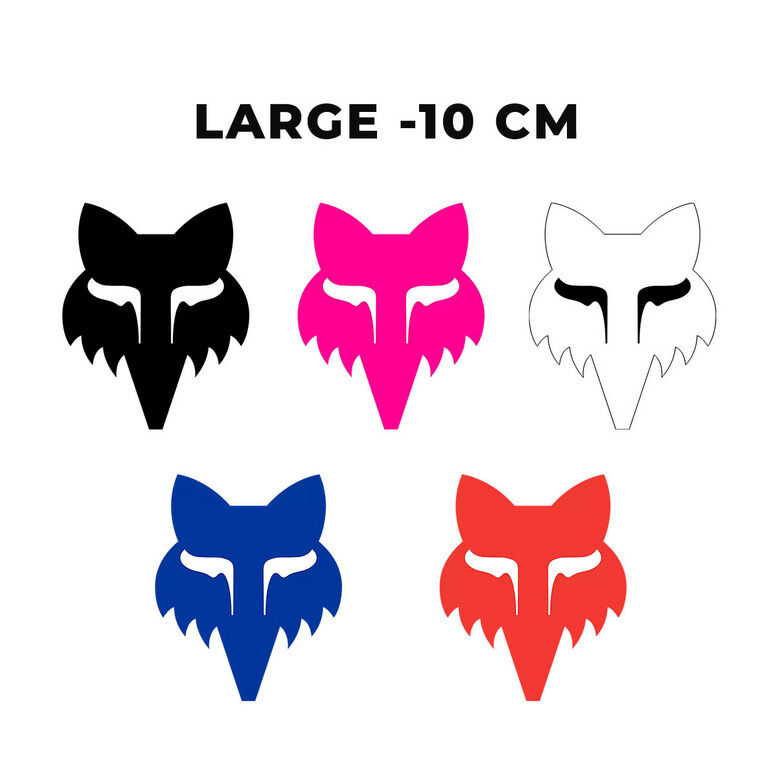FOX HEAD NALJEPNICA FOX 4" (10 CM)