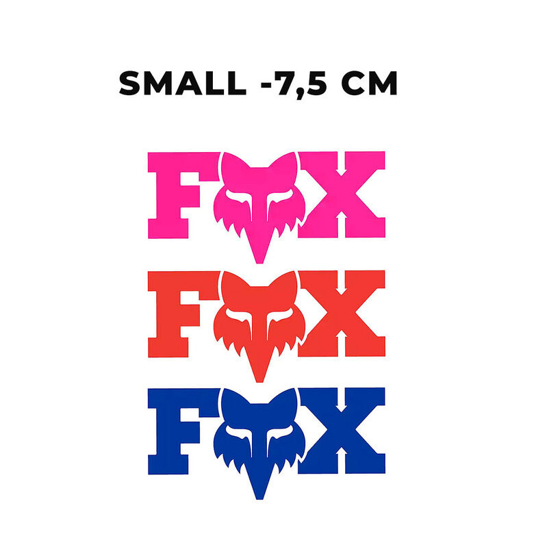 F HEAD X NALEPKA FOX 3" (7,5cm)