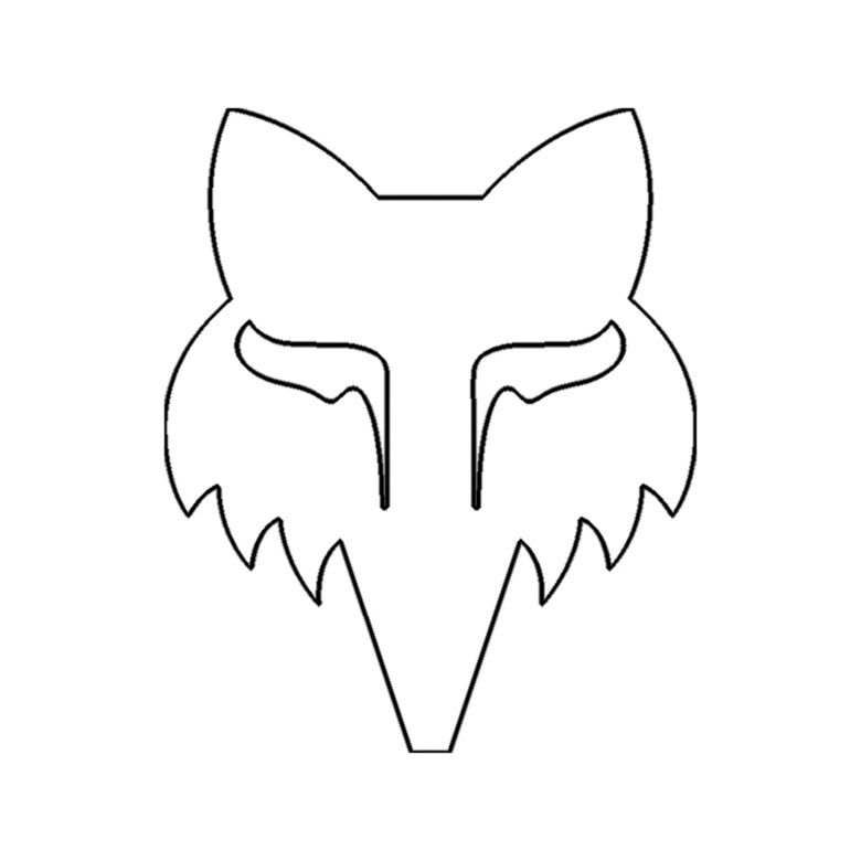 FOX HEAD 2.5" - DIE CUT VINYL STICKER