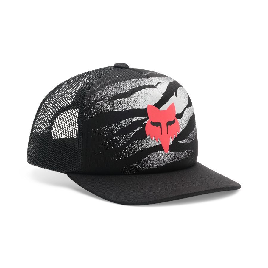 CHILDREN'S TRUCKER CAP WITH VISOR AND MESH FOX ROOTED