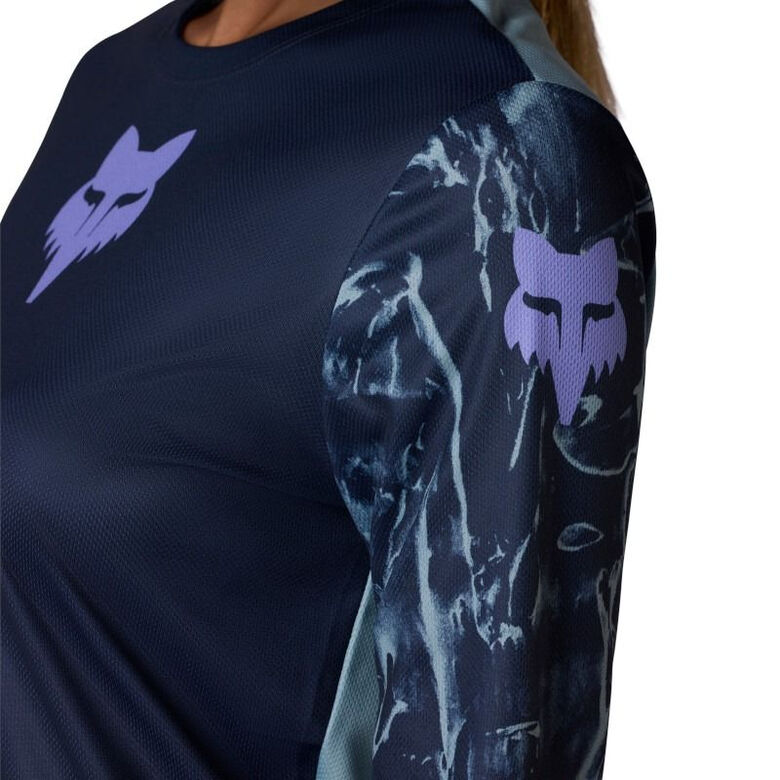 WOMEN'S LONG-SLEEVE CYCLING JERSEY FOX RANGER IMAGE PRINT