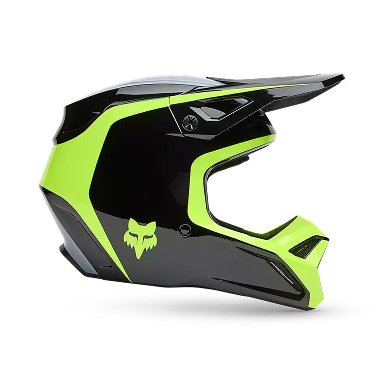 V1 FLOW MOTOKROS ČELADA FOX  [BLK/YLW]