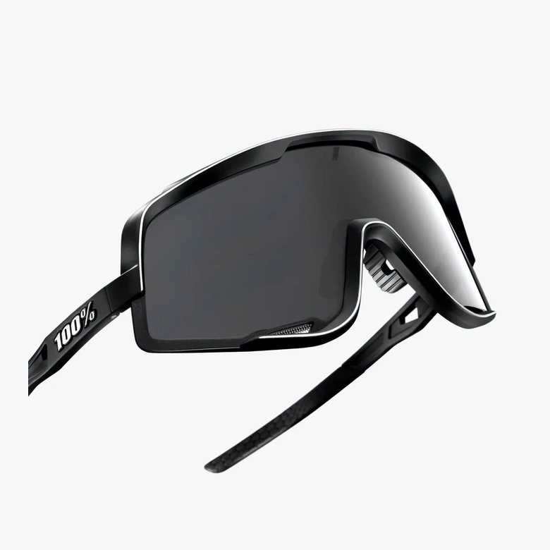 100% GLENDALE MTB SUNČANE NAOČALE SOFT TACT BLACK S DIM LEĆOM
