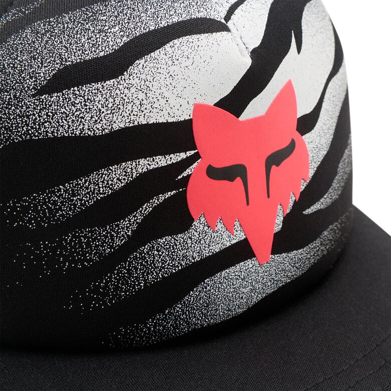 CHILDREN'S TRUCKER CAP WITH VISOR AND MESH FOX ROOTED