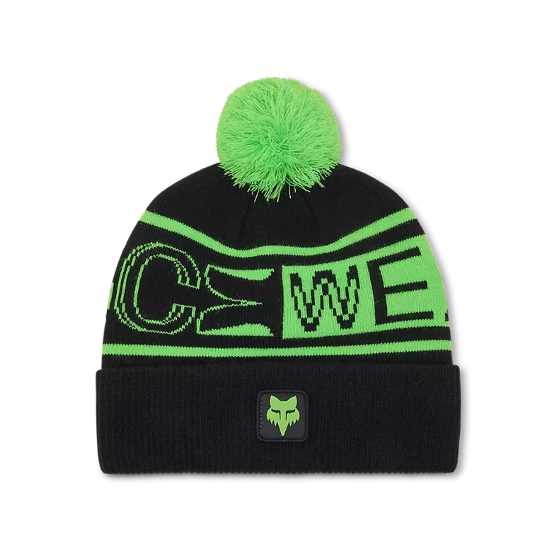 THROTTLE WINTER HAT WITH POM-POM FOX